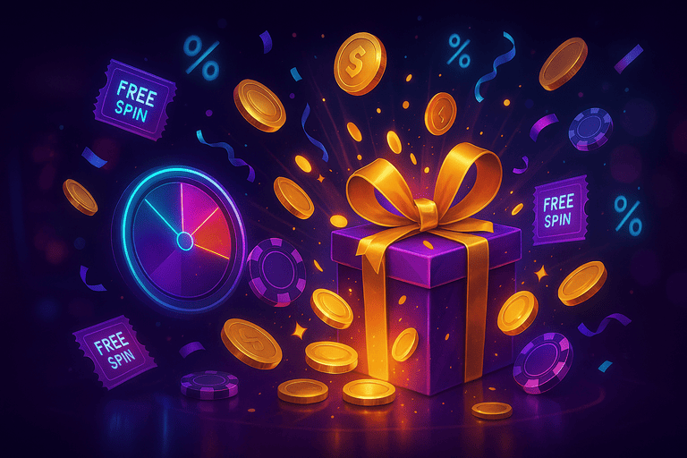 Promo and bonus overview in the Tortuga Casino interface