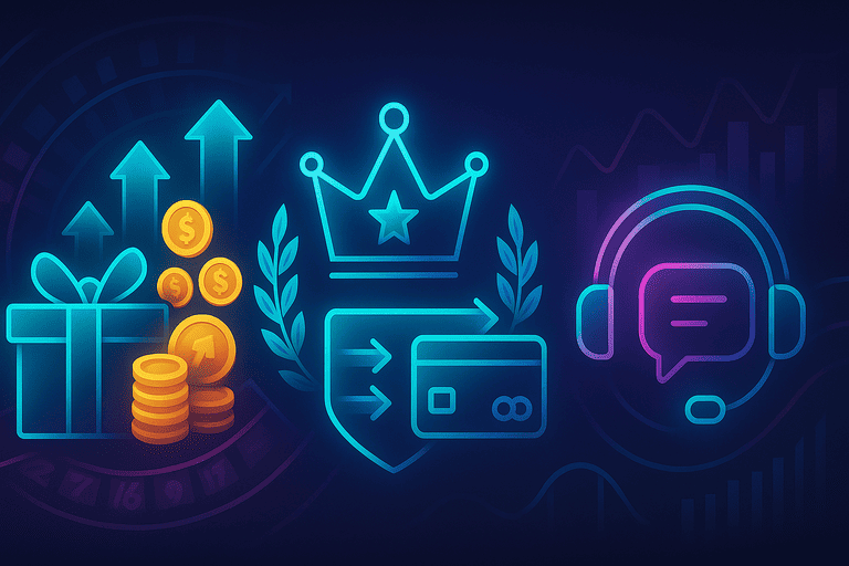 Benefits overview: promotions, VIP, payments and support