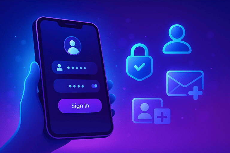 Register in the app