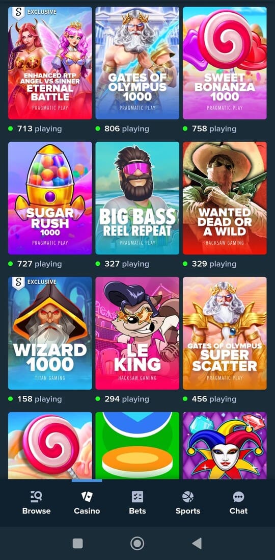 Categories: slots, megaways, jackpots